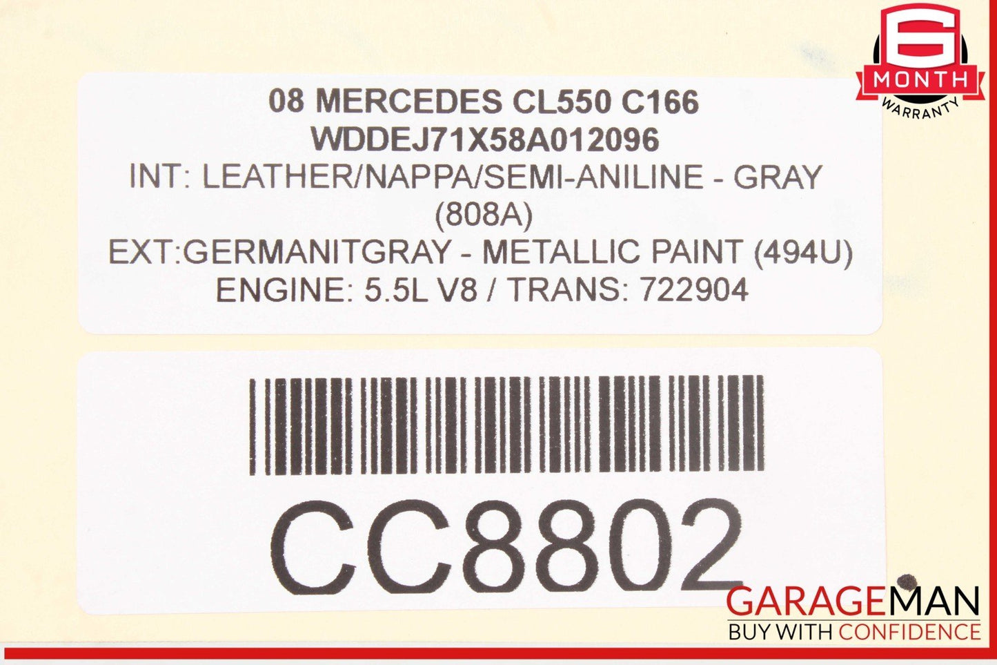 07-14 Mercedes W221 S550 Engine Cooling Fan Motor Assembly 2215000493 OEM