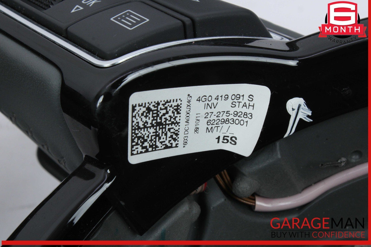 12-18 Audi A6 A7 Front Left Driver Side Steering Wheel w/ Paddle Shifters Black