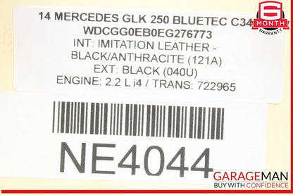 10-15 Mercedes X204 GLK250 Bluetec Front Left Side Headlight Support Bracket OEM