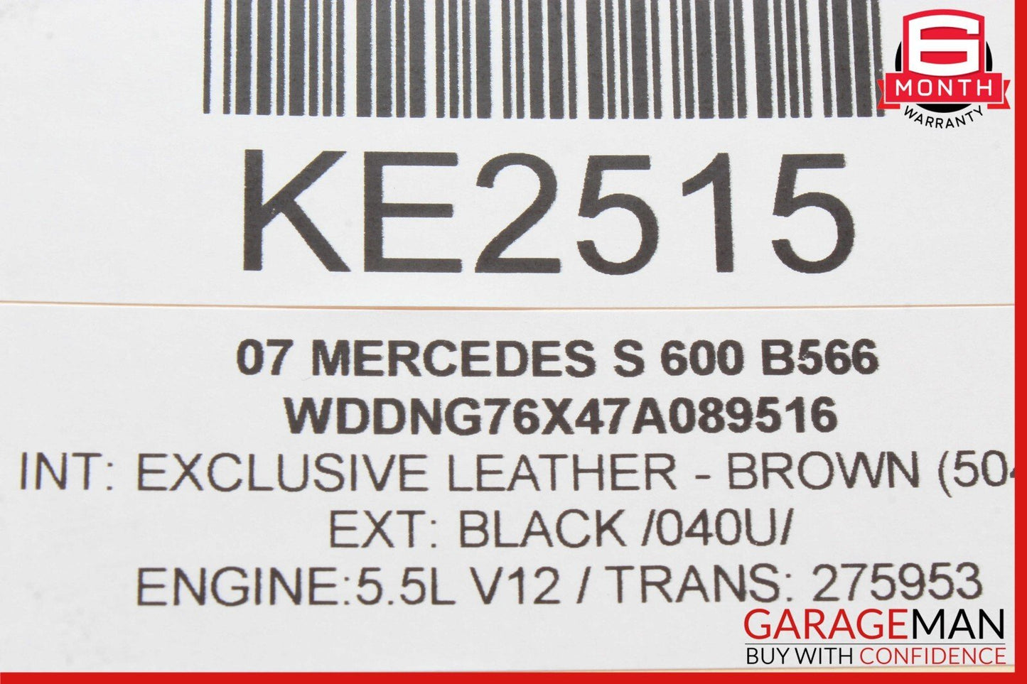 07-14 Mercedes W221 S600 CL550 Front Left Driver Side Lower Control Arm OEM