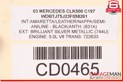 Mercedes W209 CLK500 S500 RWD 5G Automatic Transmission Assembly 722.633