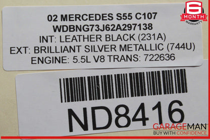 01-02 Mercedes W220 S55 AMG Fuel Gas Tank Reservoir Assembly OEM