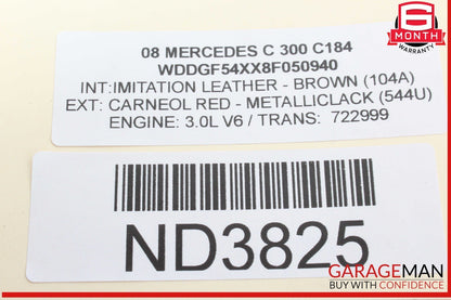 08-13 Mercedes W204 C300 E350 E550 Front Radiator Grille Grill Cover Chrome OEM