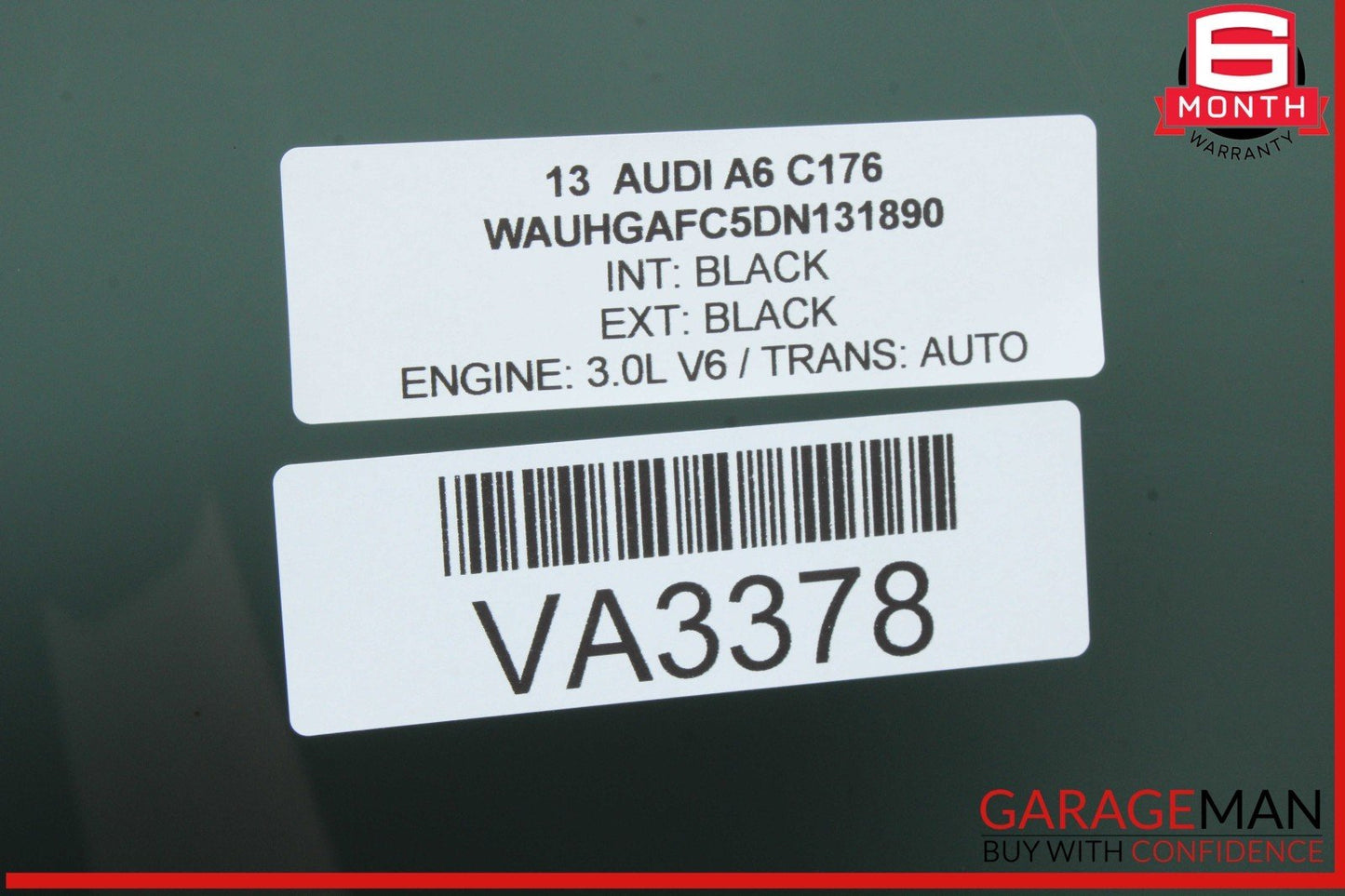 12-18 Audi S6 A6 Front Right Passenger Side Door Window Glass OEM
