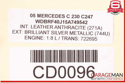 03-05 Mercedes W203 C230 1.8L 5 Speed 5-G Automatic Transmission 722.695 214k