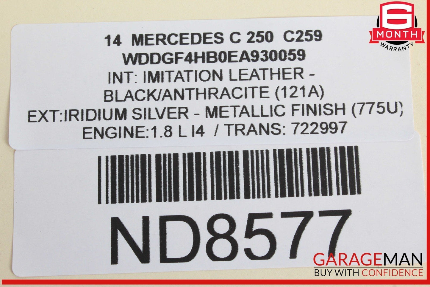 08-14 Mercedes W204 C250 C300 Rear Right & Left Side Door Sound Speakers Set OEM