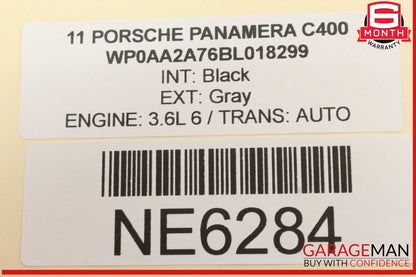 10-16 Porsche Panamera 970 Rear Center Console Storage Compartment Aluminium OEM