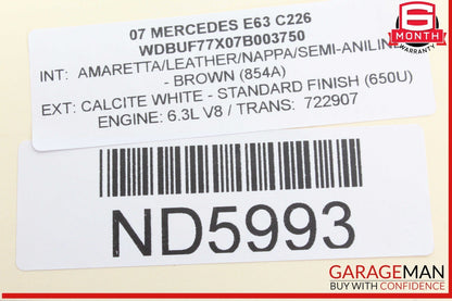 03-12 Mercedes W211 E63 AMG SL500 SL550 Steering Wheel Airbag Air Bag SRS OEM