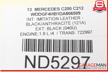 12-14 Mercedes W204 C250 C300 C350 Rear Right Passenger Side Tail Light Lamp LED