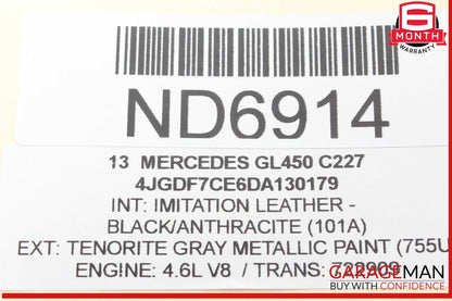 12-16 Mercedes X166 GL450 ML550 Driver Steering Wheel w/ Paddle Shifters OEM