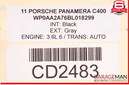 10-16 Porsche Panamera 970 GTS Front Left Interior Door Panel Leather OEM
