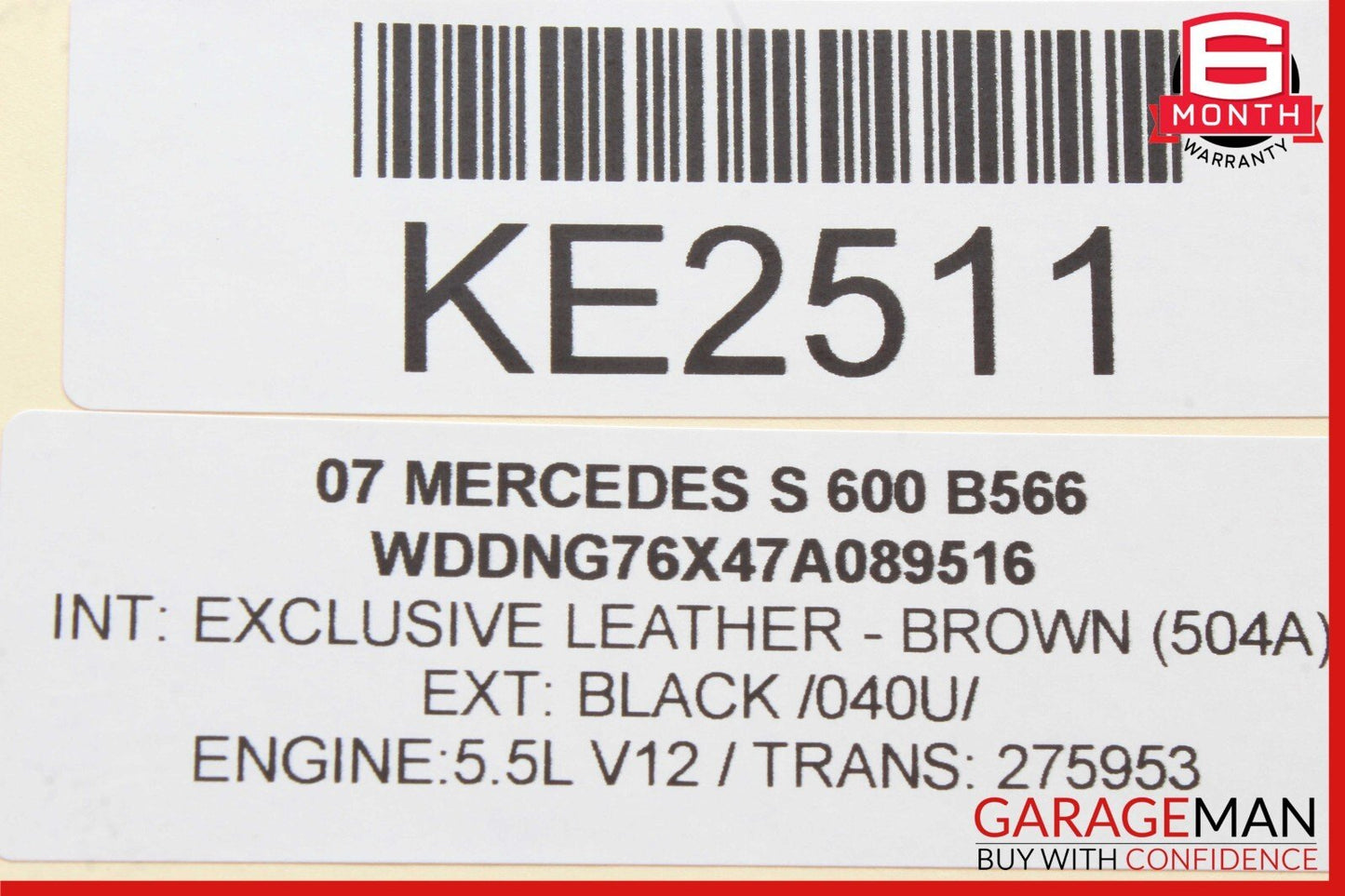 07-14 Mercedes W221 S600 Rear Right or Left Camber Strut Upper Control Arm OEM