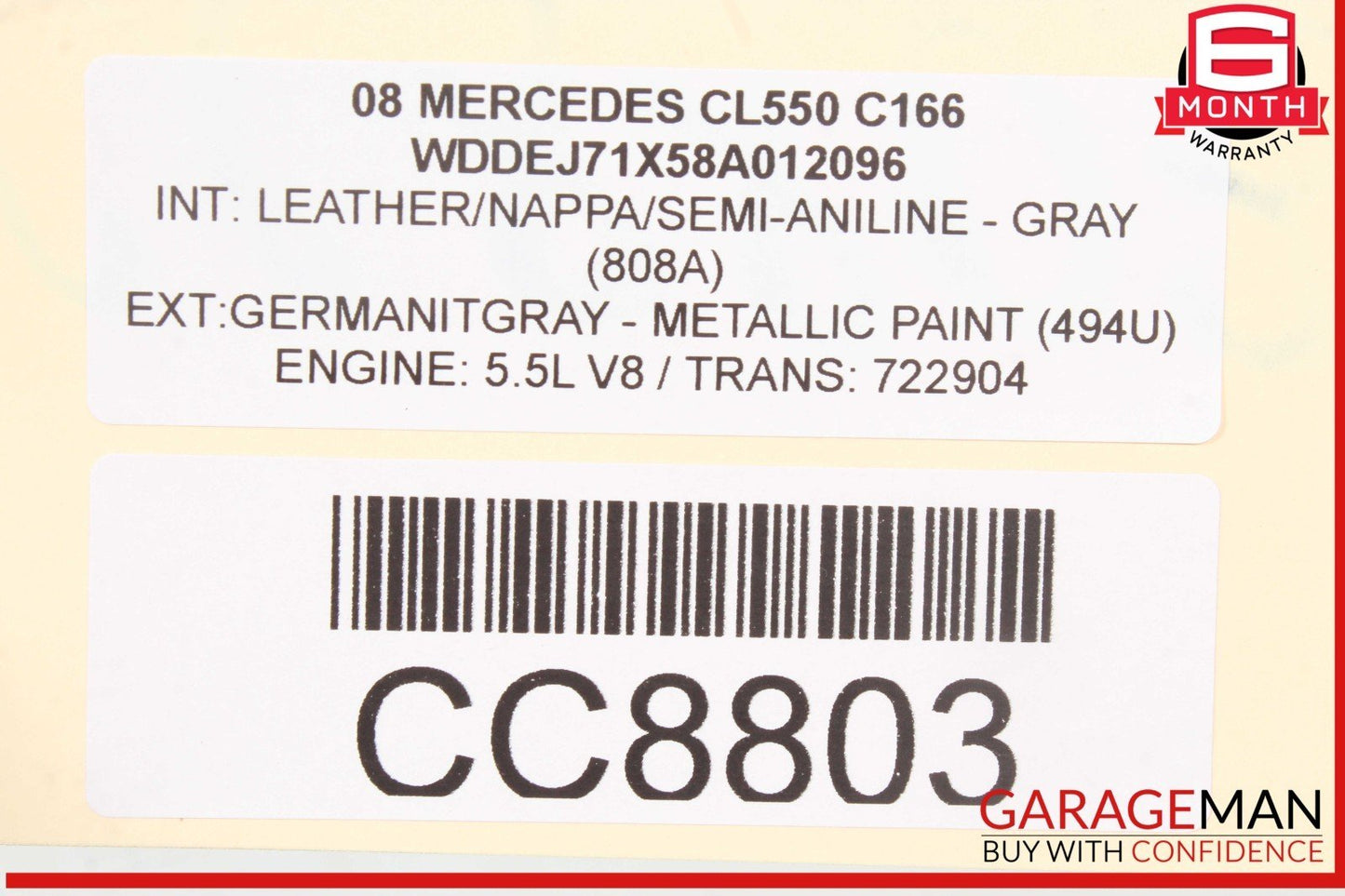 07-09 Mercedes W216 CL550 S550 Cooling Radiator A/C Condenser Oil Cooler OEM