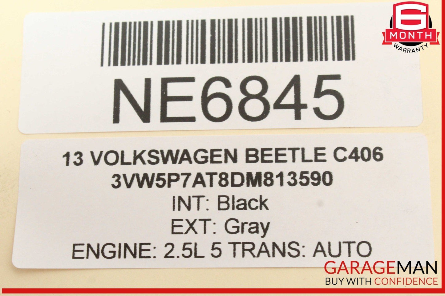 13-16 Volkswagen Beetle Rear Right Passenger Side LED Tail Light Lamp OEM
