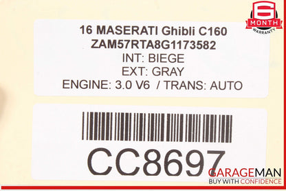 14-22 Maserati Ghibli M157 Front Right Interior Door Panel Assembly OEM