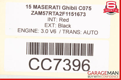 14-20 Maserati Ghibli Panoramic Sun Roof Sunroof Sliding Frame Glass OEM