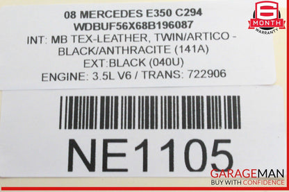 05-12 Mercedes W211 E350 SLK300 Fuel Injector Rail w/ Fuel Injectors OEM