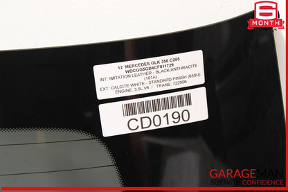 10-15 Mercedes X204 GLK350 Trunk Lid Tailgate Hatch Windshield Window Glass OEM