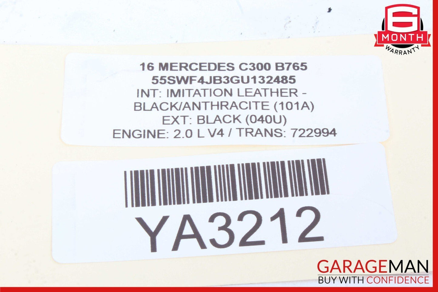 15-20 Mercedes W205 C350e Rear Left Side Door Lock Latch Actuator w/ Door Handle