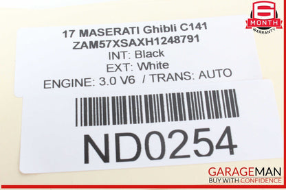 14-17 Maserati Ghibli Steering Wheel Multifunction Control Switch Assembly OEM
