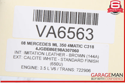 06-12 Mercedes W164 ML350 4MATIC Front Left Side CV Axle Shaft Driveshaft OEM