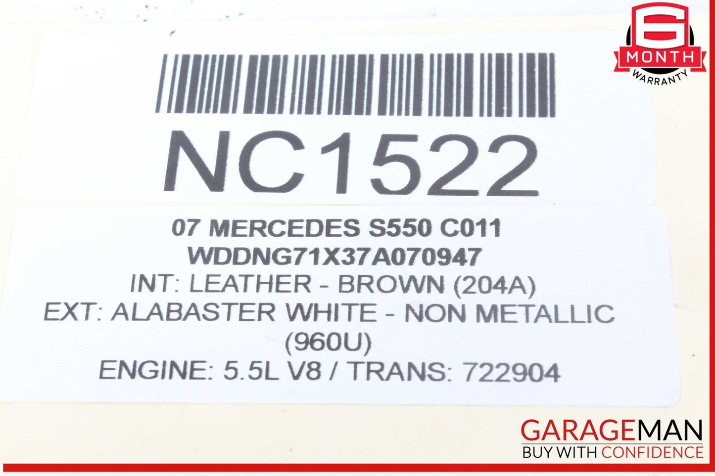 07-14 Mercedes W221 S550 CL550 Front Right & Left Brake Caliper Calipers Set of 2 Pc OEM