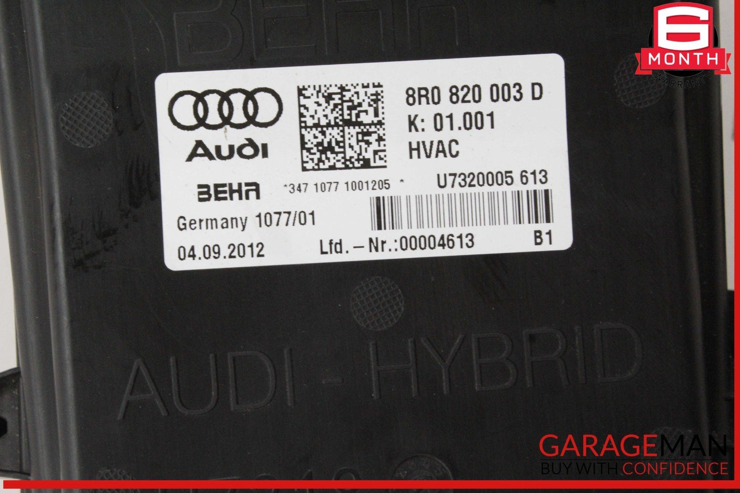 13-16 Audi Q5 Engine Hybrid Battery Cooling Motor Condenser w/ Fan Assembly OEM