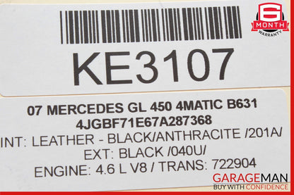 06-12 Mercedes X164 GL450 ML500 Center Console Control Trim Bezel Panel Wood OEM