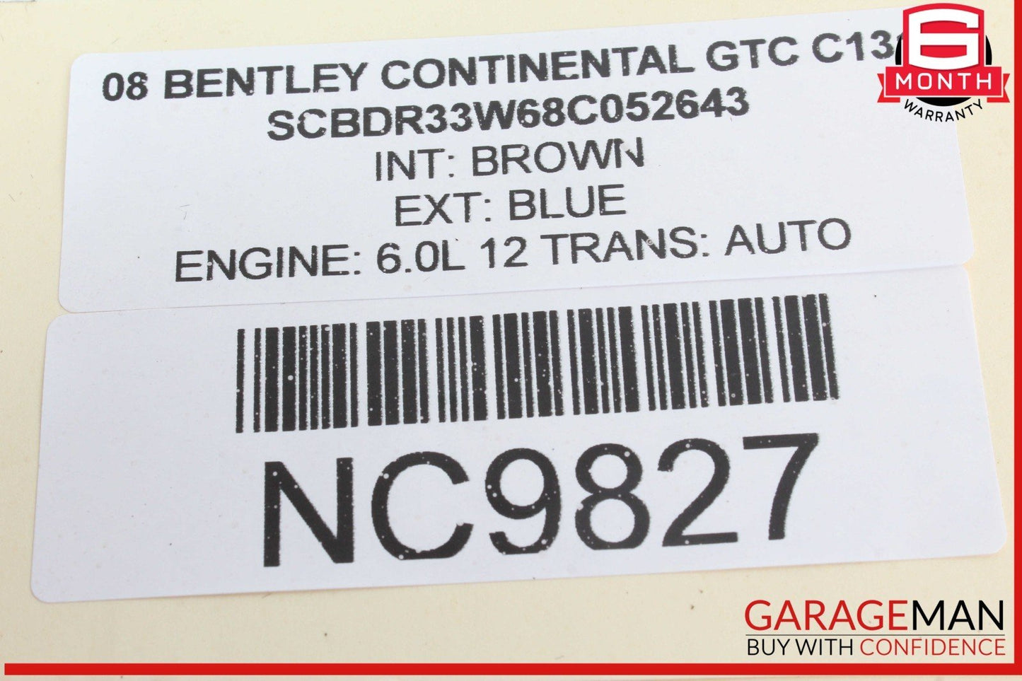 03-08 Bentley Continental GTC Front Left Driver Side Headlight Lamp Xenon OEM