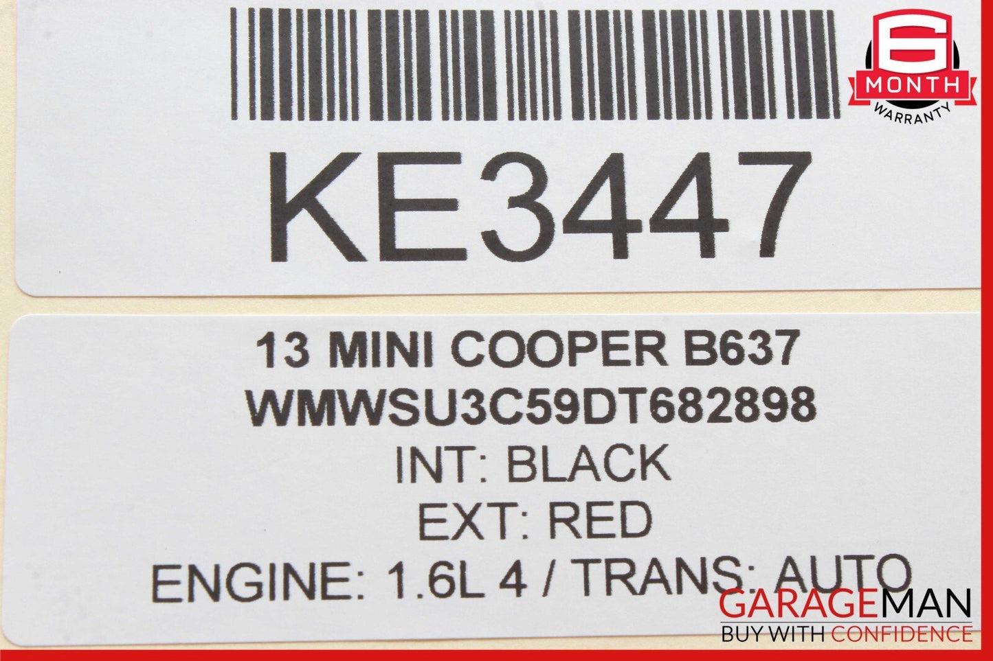 07- 13 Mini Cooper Knee Roll Dash Trim 51545 2752831 OEM