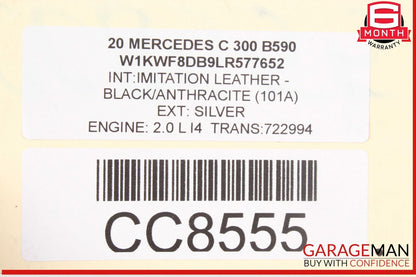 15-21 Mercedes W205 C300 GLC300 RWD Rear Sub Frame Crossmember Cradle Assy OEM