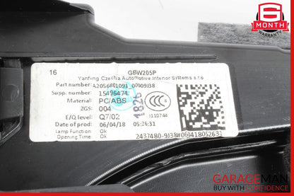 15-20 Mercedes W205 C300 C400 Dashboard Glove Box Compartment Tray Assy Black