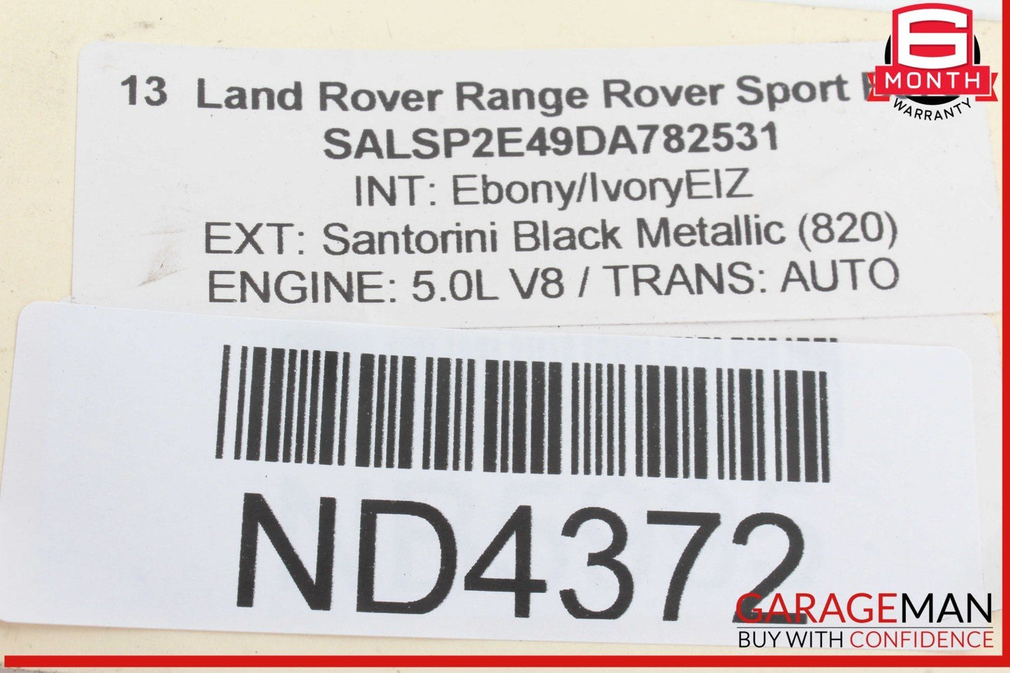 10-13 Range Rover Sport L320 Front Center Console Cup Holder Ash Tray OEM