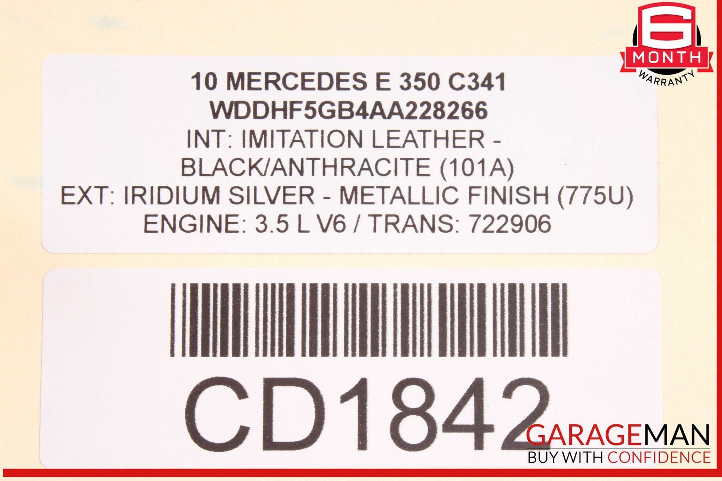 10-16 Mercedes W212 E350 RWD 7G Automatic Transmission Assembly 722.906 OEM