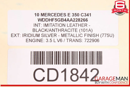 10-16 Mercedes W212 E350 RWD 7G Automatic Transmission Assembly 722.906 OEM