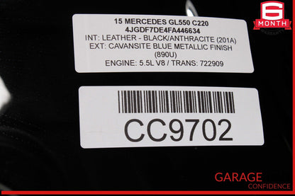 13-19 Mercedes X166 GL550 Trunk Lid Tailgate Hatch Windshield Window Glass OEM