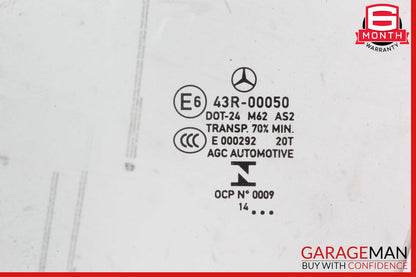14-18 Mercedes W117 CLA250 Front Left Driver Side Door Window Auto Glass OEM