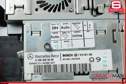 03-04 Mercedes R230 SL500 SL55 AMG Head Unit Radio Command CD Navigation OEM