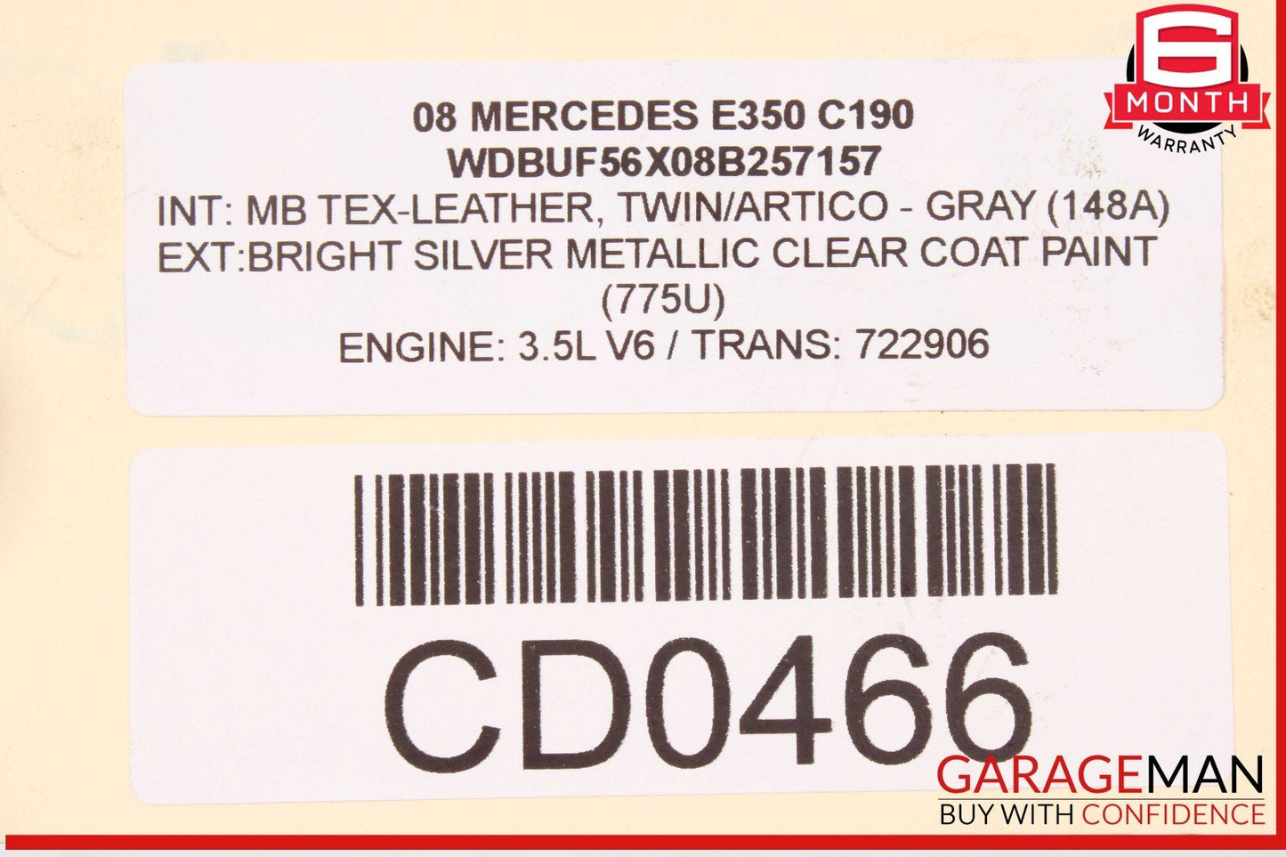 05-11 Mercedes SLK350 E350 RWD 7G Tronic Automatic Transmission Assembly 722.906