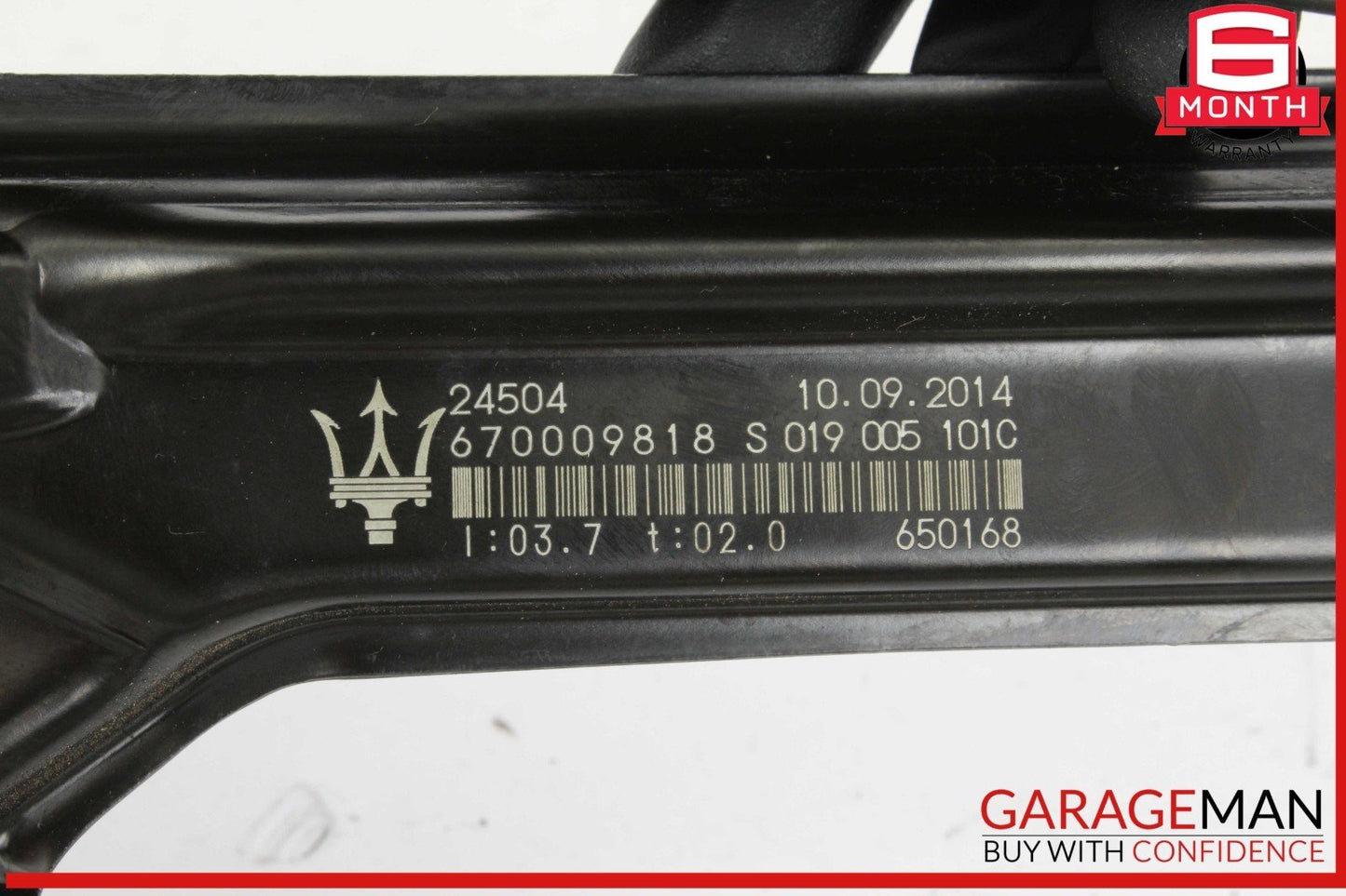 14-22 Maserati Quattroporte Rear Left Side Door Window Regulator 670009818 OEM