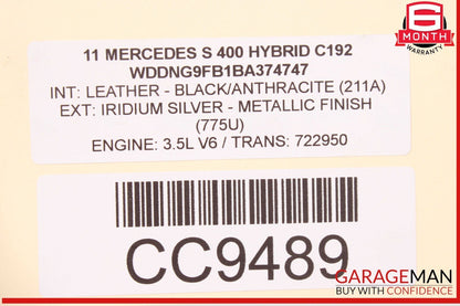 10-13 Mercedes W221 S400 Hybrid 7 Speed Auto Automatic Transmission 722.950 146k
