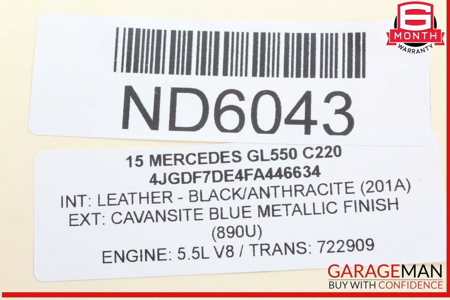 13-16 Mercedes X166 GL550 Front Left or Right Side Head Rest Display Monitor OEM