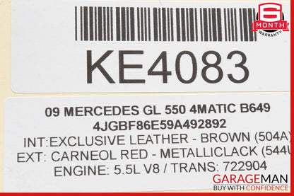 06-12 Mercedes X164 GL550 ML63 R500 Rear A/C Heater Climate Control Switch OEM