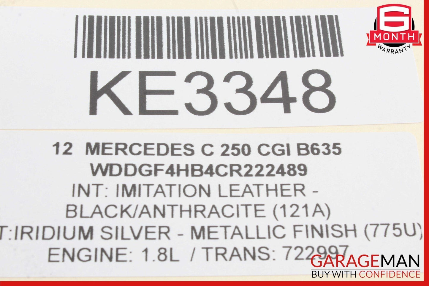 08-14 Mercedes W204 C250 C350 Front Right Curved Wishbone Control Arm RWD