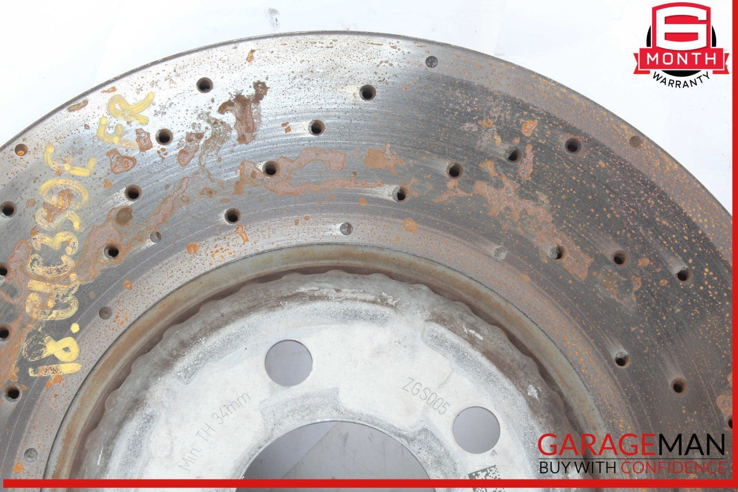 18-20 Mercedes X253 GLC350e Front Left and Right Side Brake Disc Rotor Set of 2