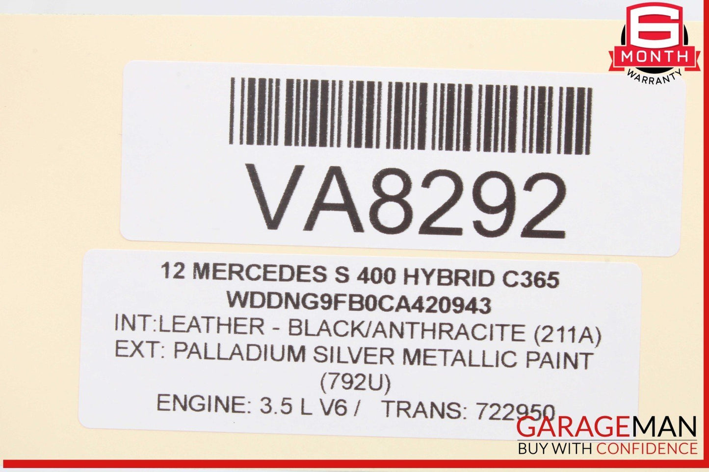 07-13 Mercedes W221 S400 Hybrid Rear Left and Right Side Audio Door Speaker OEM