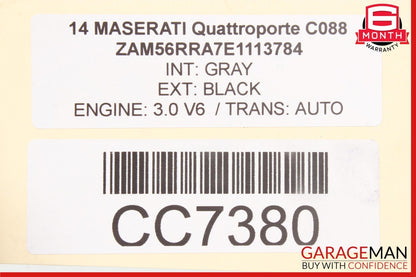 14-17 Maserati Quattroporte Panoramic Sun Roof Sunroof Sliding Frame Panel Glass