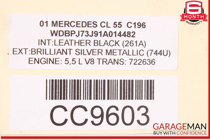 01-02 Mercedes W215 CL55 AMG S600 Automatic Transmission Tranny 722.628 OEM 141k