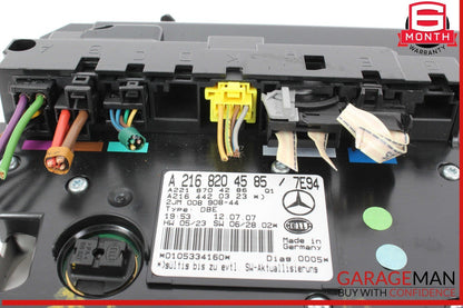 07-09 Mercedes W216 CL550 Overhead Dome Light Sunroof Control Gray OEM