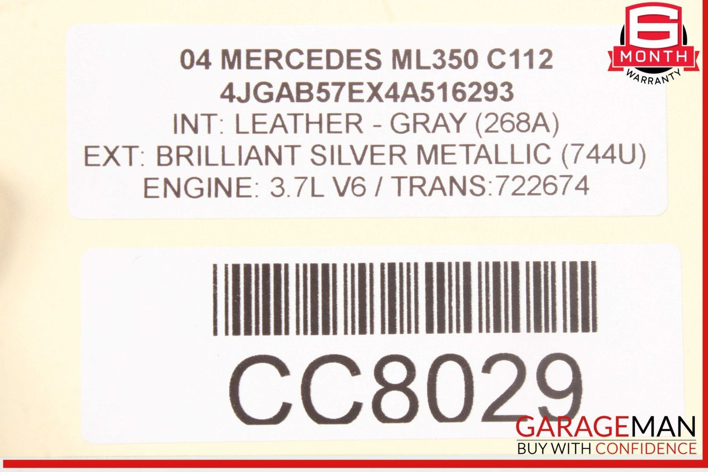 98-05 Mercedes W163 ML350 ML500 AC Air A/C Condenser Cooler 1638300070 OEM